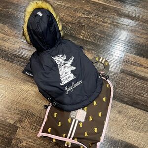 NWT Juicy Couture Pet Couture Puffer Jacket sz S